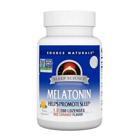 Source Naturals, Sleep Science Melatonin Orange, 1 mg, Sublingual Orange 200 Tabs Source Naturals