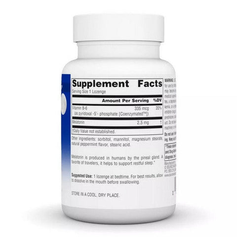Source Naturals, Melatonin, 2.5 mg, Sublingual Peppermint 240 Tabs Source Naturals