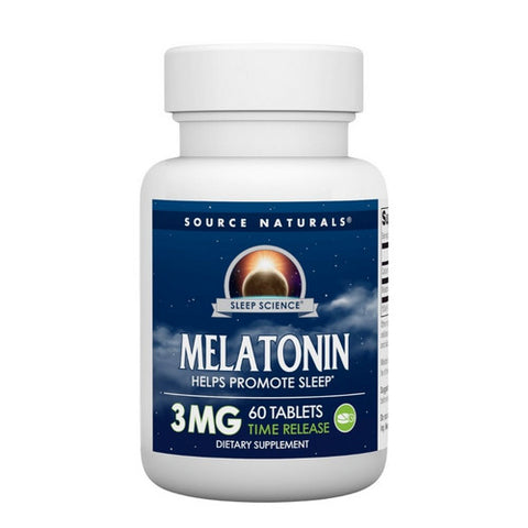 Timed Release Melatonin 60 Tabs by Source Naturals