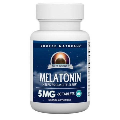 Source Naturals, Sleep Science Melatonin, 5 mg, 60 Tabs Source Naturals