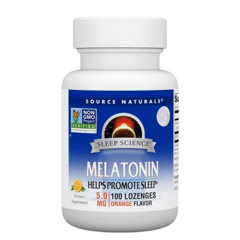 Melatonin Orange Sublingual Orange 100 Tabs by Source Naturals