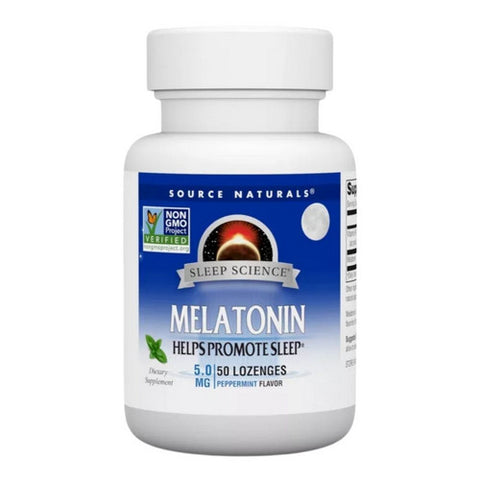 Melatonin Peppermint 50 Lozenges by Source Naturals
