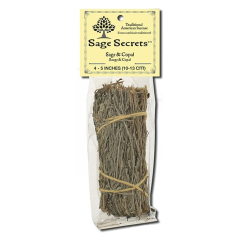 Sage Spirit, Sage Copal Smudge Wand 4-5 Inches, 1 Count Sage Spirit