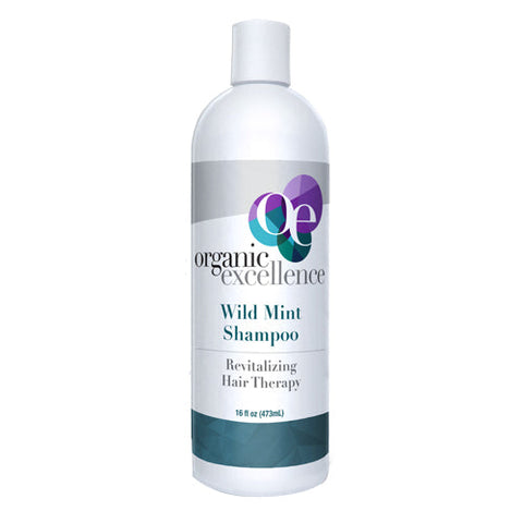 Organic Excellence, Shampoo Revitalizing Hair Therapy Wild Mint, 16OZ Organic Excellence
