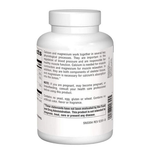 Source Naturals, Calcium and Magnesium, 300 mg, 240 Tabs Source Naturals