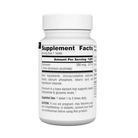 Source Naturals, Chromium Picolinate Yeast Free, 200 Mcg, 240 Tabs Source Naturals