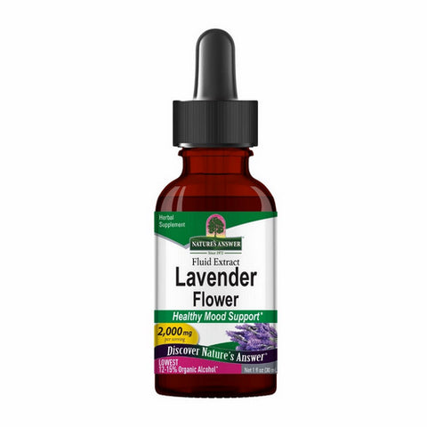 Nature's Answer, Lavender Flowers Low Alcohol, 2000 Mg, 1 Oz