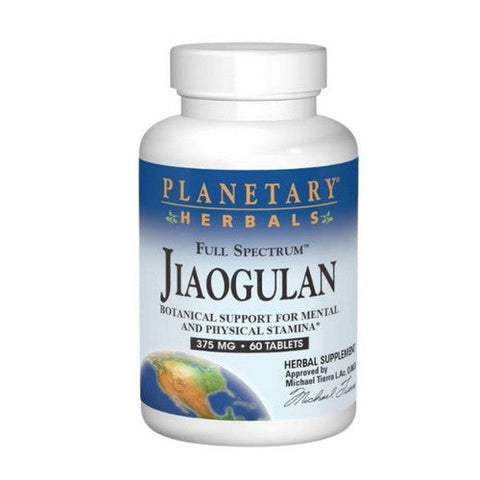 Planetary Herbals, Full Spectrum Jiaogulan, 375 Mg, 60 Tabs Planetary Herbals