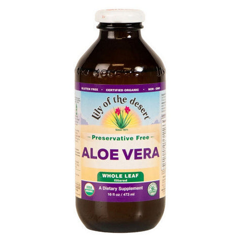 Lily Of The Desert, Organic Aloe Vera Juice Whole Lea, 16 Oz Lily Of The Desert