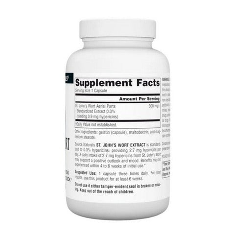 Source Naturals, St. John's Wort, 300 MG, 240 Caps Source Naturals