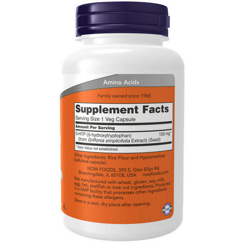 Now Foods, 5-HTP, 100 mg, 120 Vcaps Now Foods