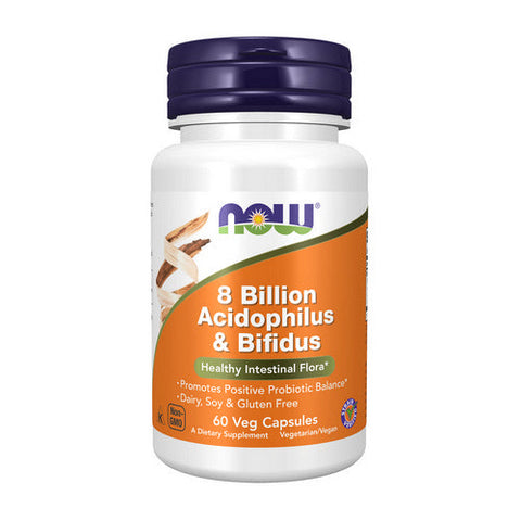 Now Foods, 8 Billion Acidophilus & Bifidus, 60 Veg Caps Now Foods