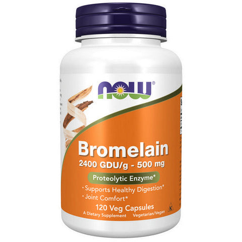 Now Foods, Bromelain, 2400GDU/500 mg, 120 Veg Caps Now Foods