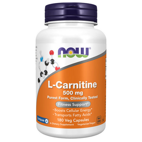 Now Foods, L-Carnitine, 500 Mg, 180 Veg Caps Now Foods