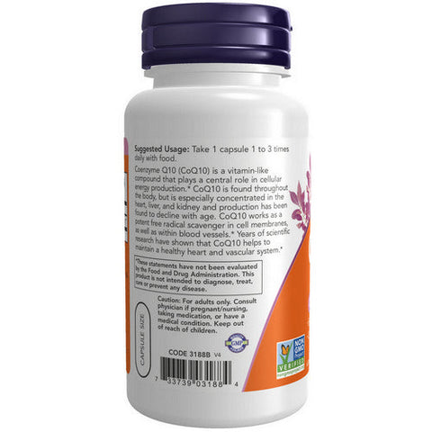 Now Foods, CoQ10, 30 Mg, 120 Veg Caps Now Foods