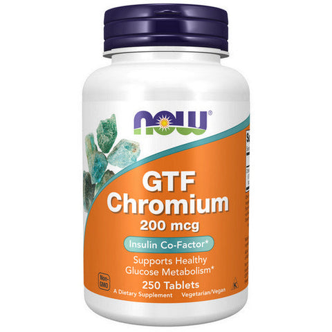 Now Foods, GTF Chromium, 200 Mcg, 250 Tabs Now Foods