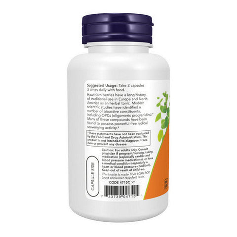 Now Foods, Hawthorn Berry, 540 Mg, 100 Veg Caps Now Foods