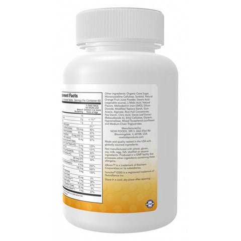 Now Foods, Kid Vits Juicy Orange Chewable Tablets, 120 Lozenges Now Foods