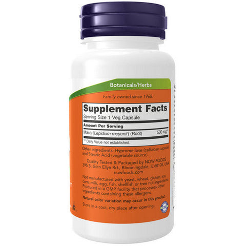 Now Foods, Maca, 500 Mg, 100 Caps Now Foods