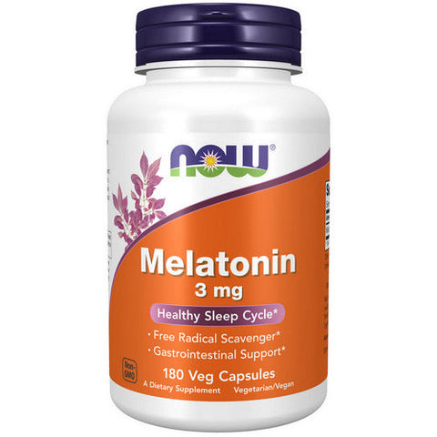 Now Foods, Melatonin, 3 Mg, 180 Veg caps