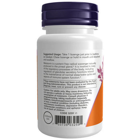Now Foods, Melatonin, 3 mg, 180 Lozenges Now Foods