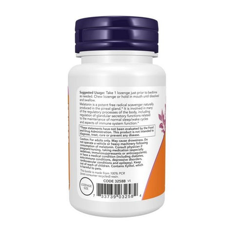 Now Foods, Melatonin, 3 mg, 90 Lozenges Now Foods