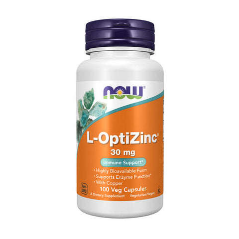 Now Foods, L-OptiZinc, 30 Mg, 100 Veg Caps Now Foods