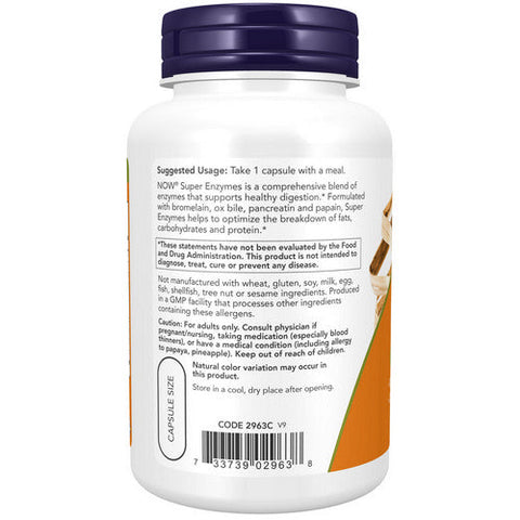 Now Foods, Super Enzymes, 90 Caps Now Foods
