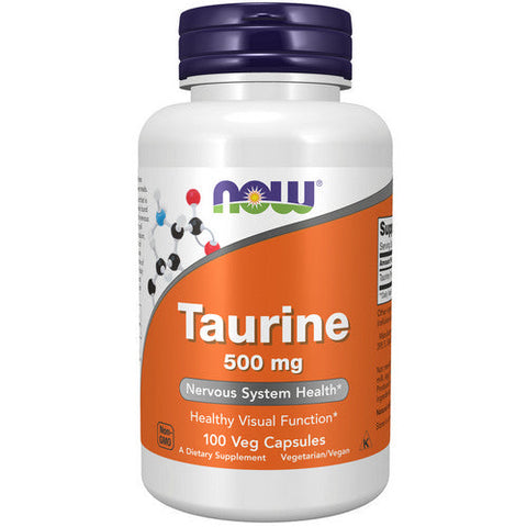 Now Foods, Taurine, 500 Mg, 100 Veg Caps Now Foods