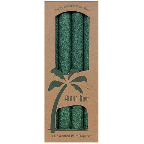 Aloha Bay, Candle  9 Inch Taper, Green, 4 Pack Aloha Bay