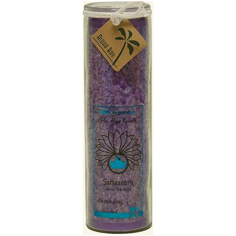 Aloha Bay, Candle Chakra Jar, Unscented Violet,16 OZ Aloha Bay