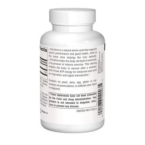 Source Naturals, L-Citrulline, 1000 mg, 60 Tabs Source Naturals