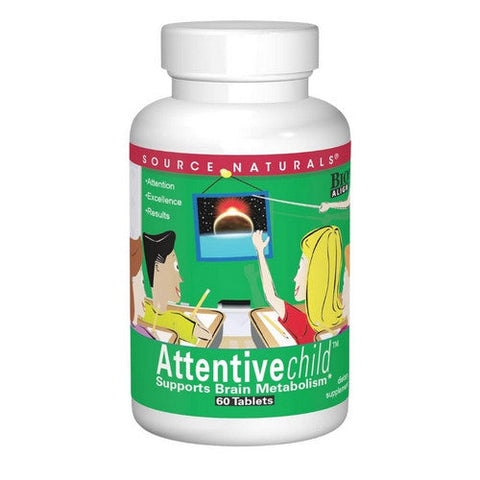 Source Naturals, Attentive Child Sweet And Tart, 60 Tabs Source Naturals