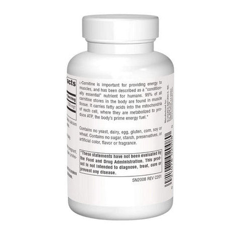 Source Naturals, L-Carnitine, 250 MG, Fumerate 60 Caps Source Naturals