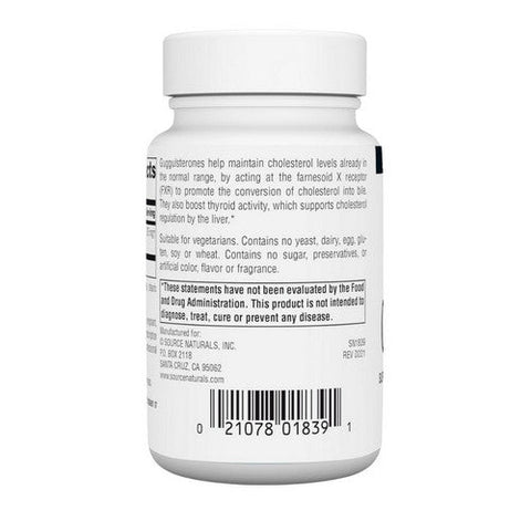 Source Naturals, Guggulsterones, 37.5 mg, 60 Tabs Source Naturals
