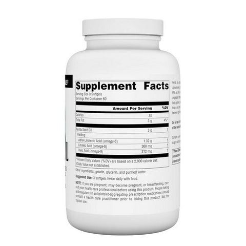 Source Naturals, Perilla Oil, 1000 Mg, 180 Softgels Source Naturals