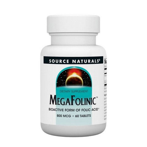 Source Naturals, Mega-folinic, 800 Mcg, 60 Tabs Source Naturals