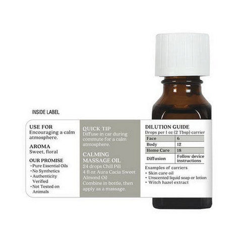 Aura Cacia, Pure Essential Oil Chill Pill, 0.5 Oz Aura Cacia
