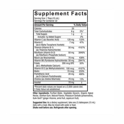 Nature's Answer, Liquid Vitamin B-Complex Great Tasting Tangerine, 16 Oz