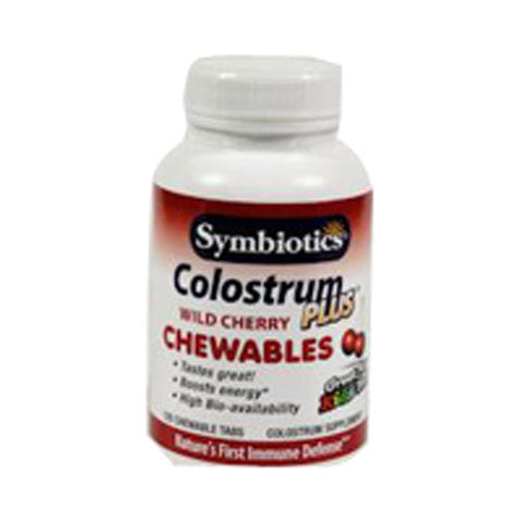 Symbiotics, Colostrum, Chewables Cherry 120 Wafers Symbiotics