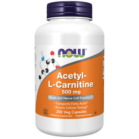 Now Foods, Acetyl-L Carnitine, 500 mg, 200 Caps Now Foods