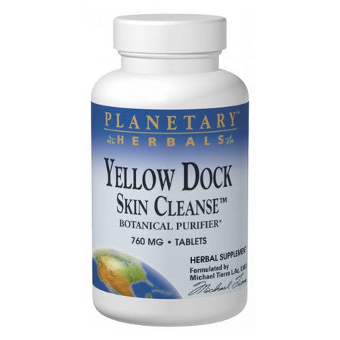 Planetary Herbals, Yellow Dock Skin Cleanse, 120 Tabs Planetary Herbals