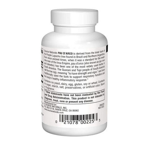 Source Naturals, Pau D'arco, 500 mg, 100 Tabs Source Naturals