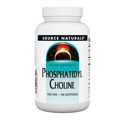 Source Naturals, Phosphatidylcholine In Lecithin, 420 MG, 90 Softgel Source Naturals