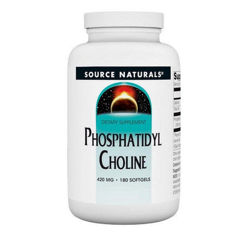 Source Naturals, Phosphatidylcholine In Lecithin, 420 MG, 180 Softgel Source Naturals