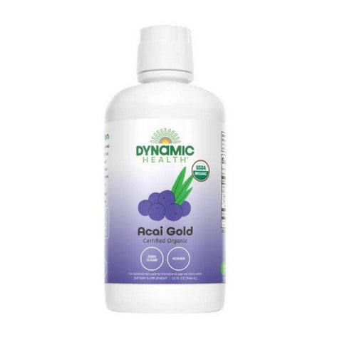 Dynamic Health Laboratories, Acai Gold 100% Pure Organic Juice, 32 Oz Dynamic Health Laboratories