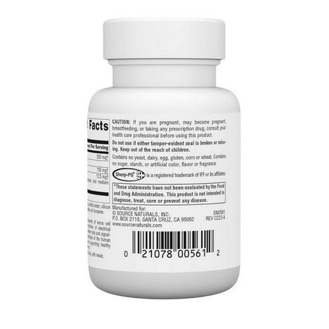 Source Naturals, Phosphatidyl Serine Complex, 500 mg, 30 Softgels Source Naturals