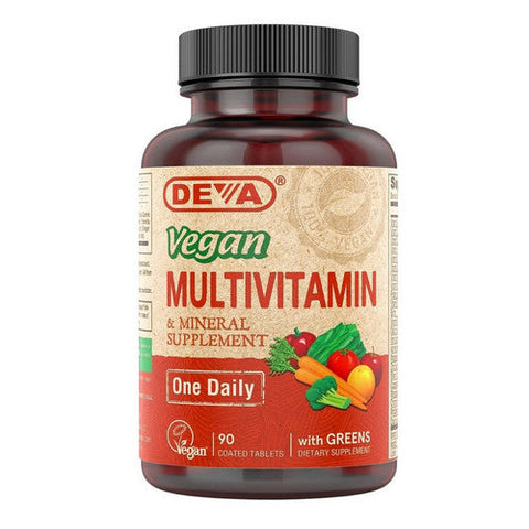 Deva Vegan Vitamins, Vegan Multivitamin And Mineral Supplement One Daily, 90 Tab Deva Vegan Vitamins