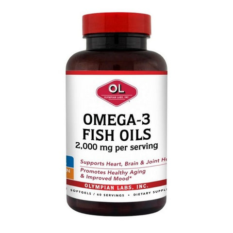 Olympian Labs, Omega 3 Fish Oils, 2000 Mg, 120 Softgels Olympian Labs