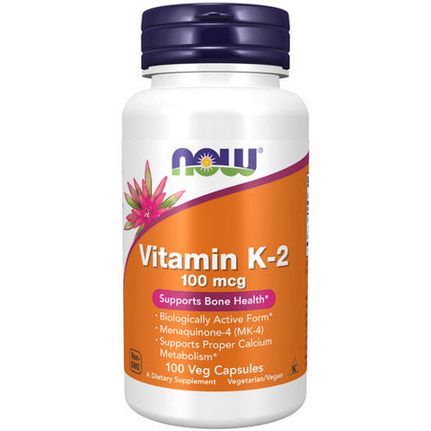 Now Foods, Vitamin K-2, 100 Mcg, 100 Veg Caps Now Foods
